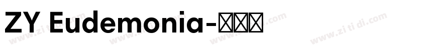 ZY Eudemonia字体转换